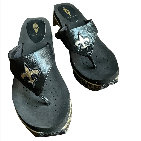 LIKENEW VOLATILE Woven Thong Wedge Platform Sandals Flip Flops Women’s Size 9